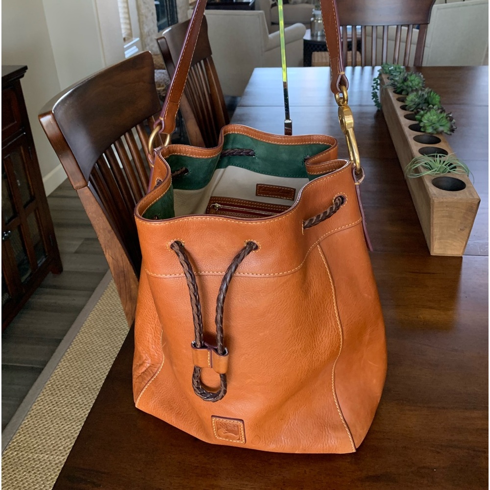 Dooney & Bourke Florentine Hattie Natural drawstring bag